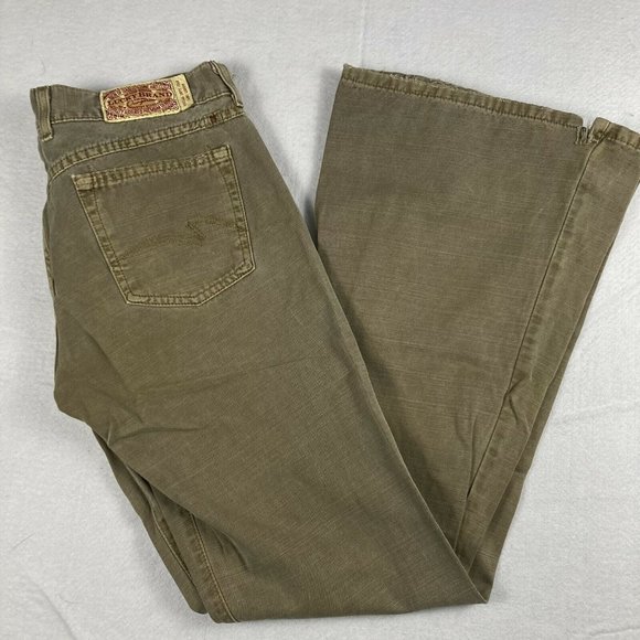 Lucky Brand Denim - Lucky Brand Khaki/Olive Jeans Flare Bell Bottom Size 6//28 (28x32)